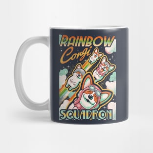 Rainbow Corgi Squad Mug